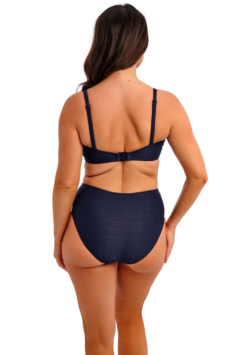Azores DD-Cup Underwire Bandeau Bikini Top, Alternate, color, MIDNIGHT