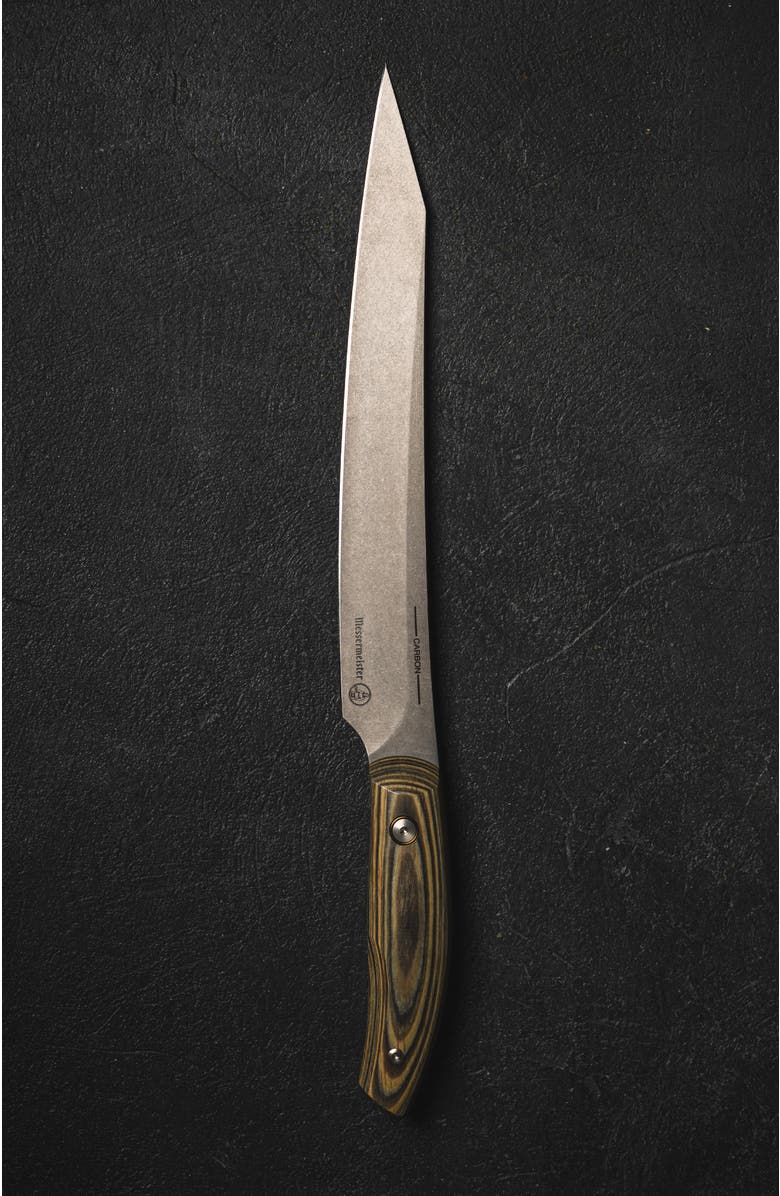 Messermeister Carbon Slicing Knife Fine Edge 9inches, Alternate, color, Carbon