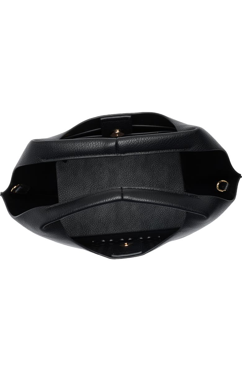 Dolce Vita Galen Cutout Faux Leather Handbag, Alternate, color, Black