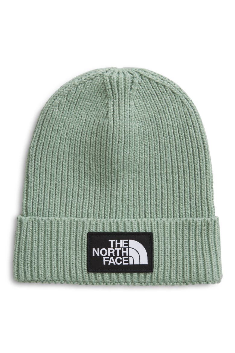 Kids' Logo Box Cuffed Recycled Beanie, Main, color, SLATE MOSS