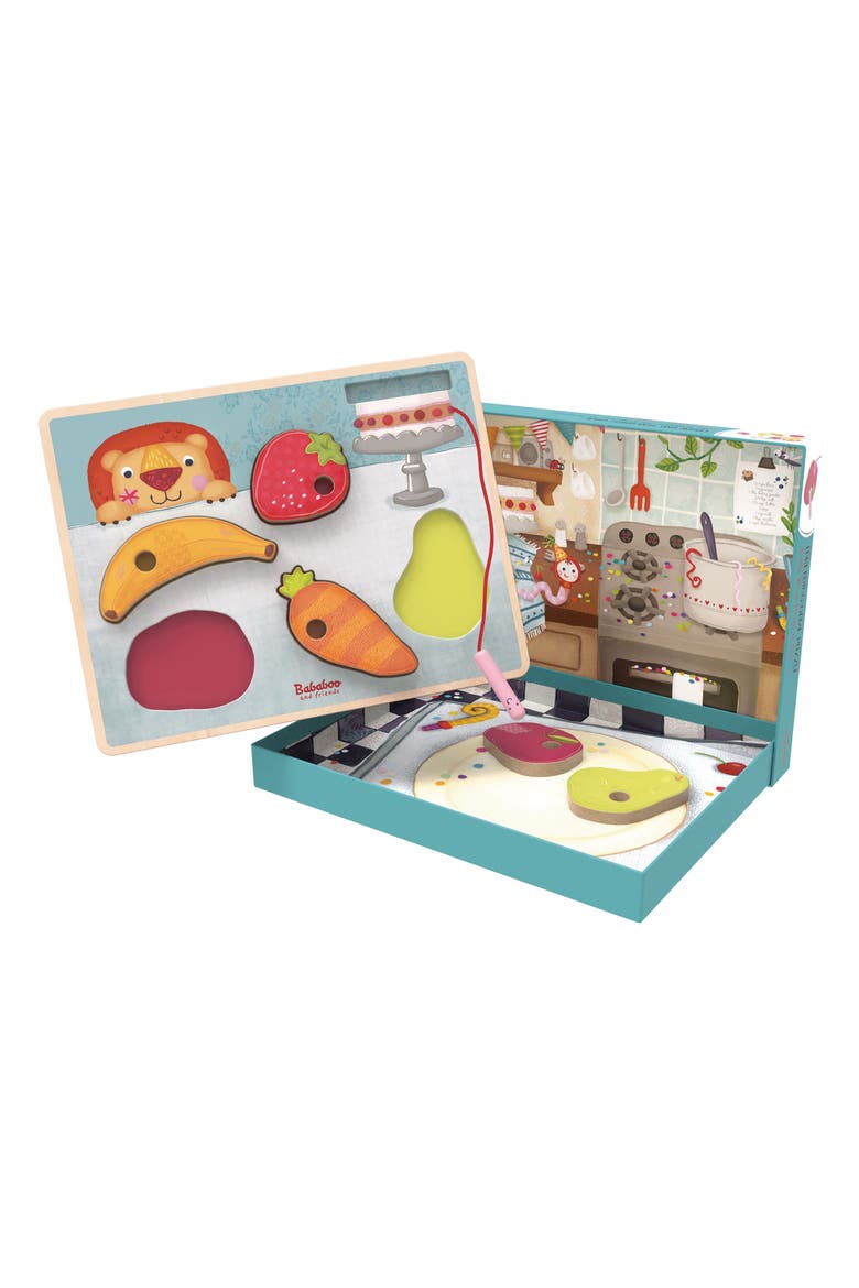 Little Worm Loves to Eat Threading Puzzle, Main, color, Multi / Red