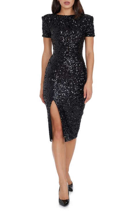 Nordstrom black sequin dress best sale