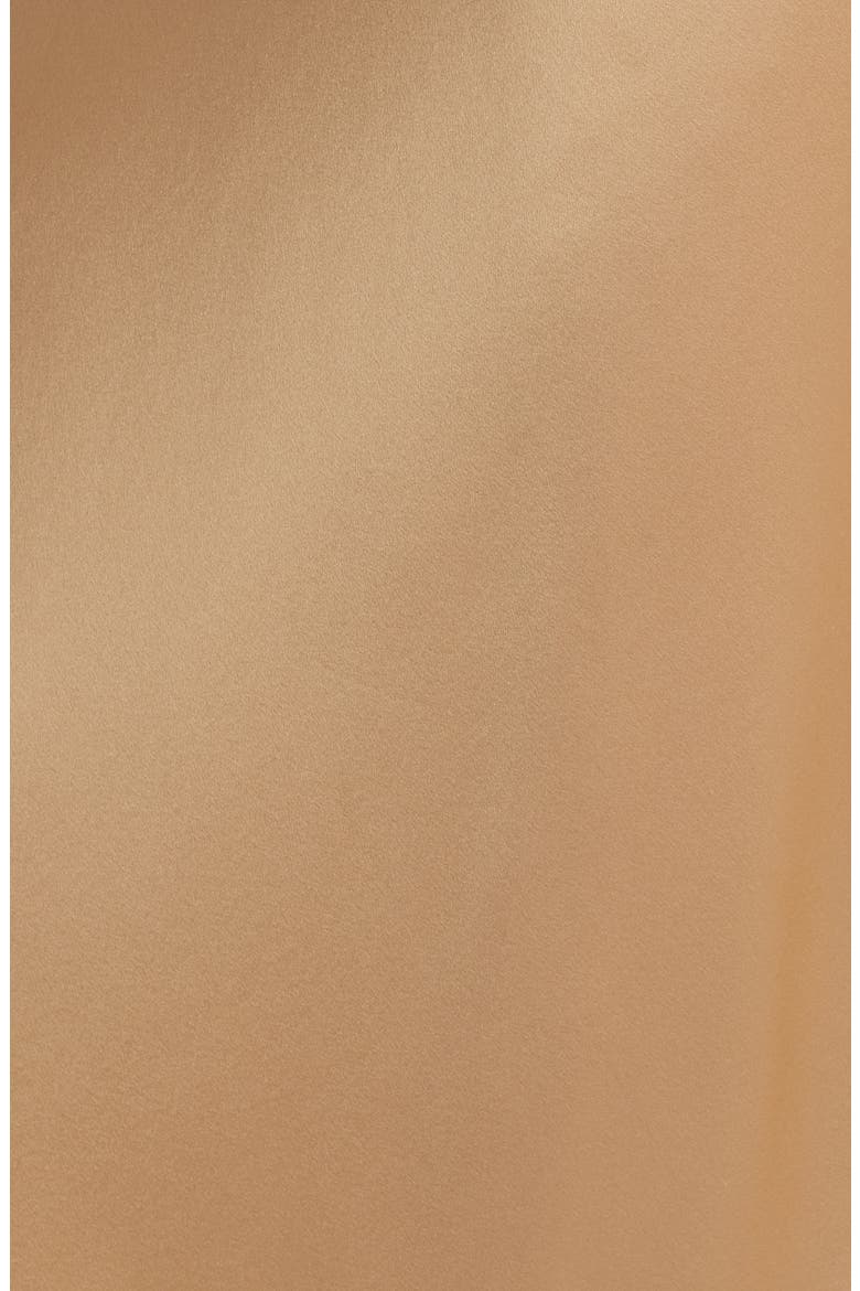 Malina Lace Detail Silk Skirt, Alternate, color, CAMEL CHARM