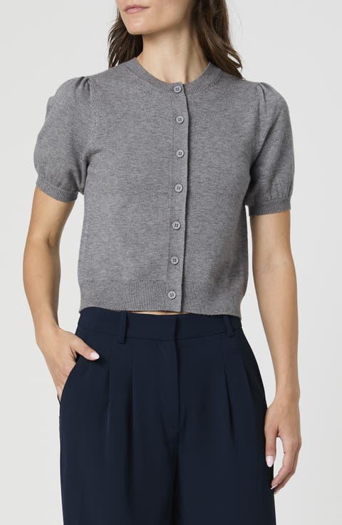 Puff Sleeve Cardigan