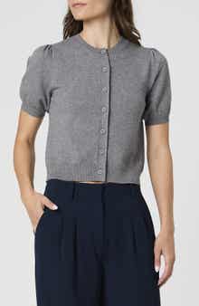 French Connection Puff Sleeve Cardigan