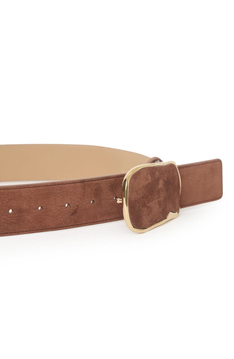 B-Low the Belt Jonah Nubuck Belt, Alternate, color, Brownie Gold