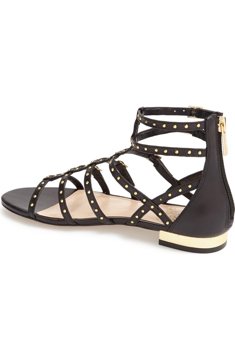Vince Camuto 'Hevelli' Studded Leather Gladiator Sandal, Alternate, color,