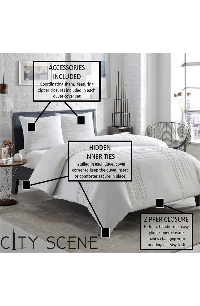 CITY SCENE Ceres Cotton Duvet Cover Set, Alternate, color, Light Pastel Green