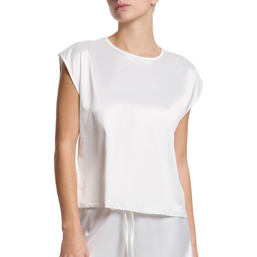 Hanky Panky Satin Sleep Cap Sleeve Tee