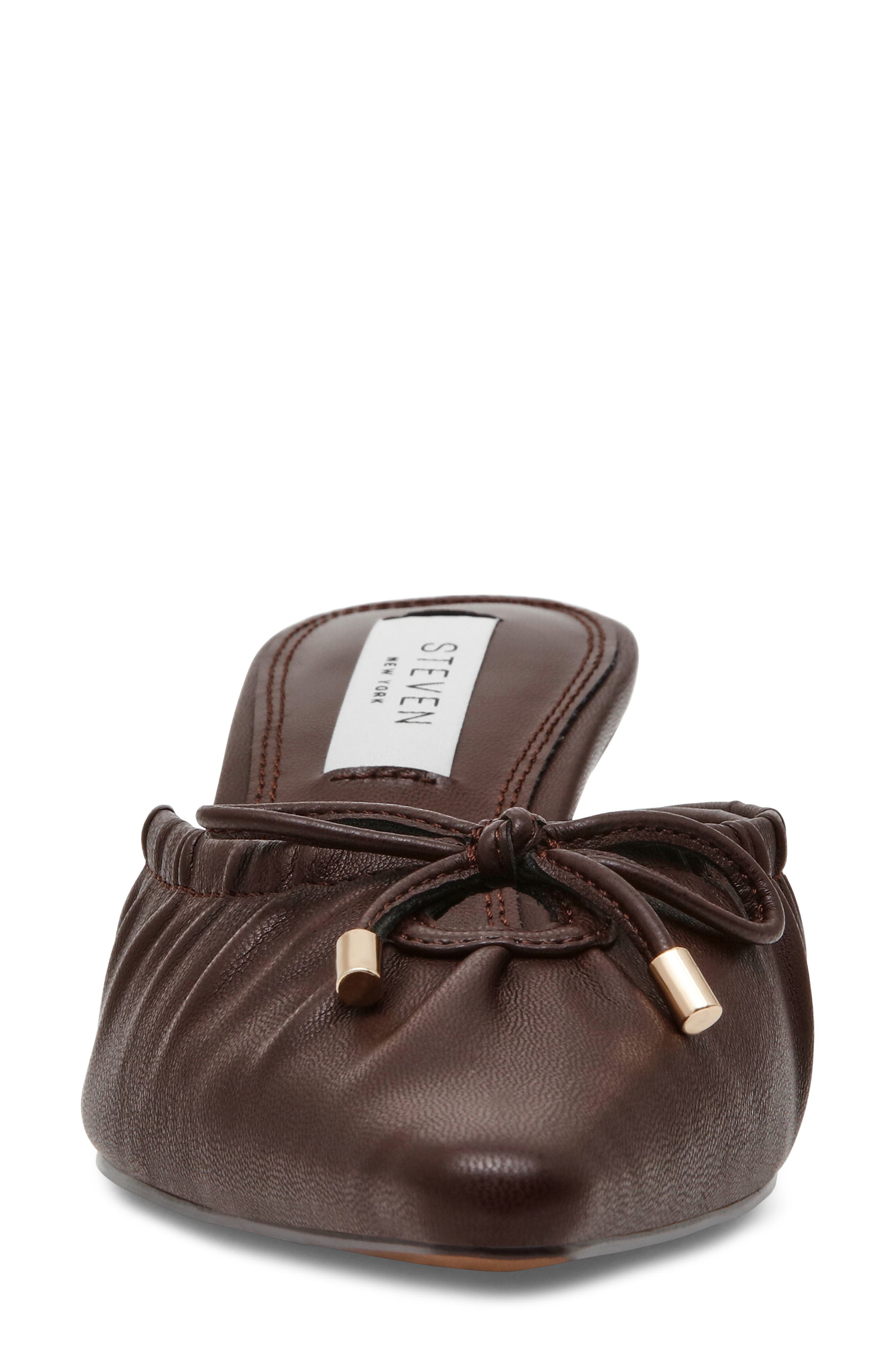 Bonaie Kitten Heel Mule, Alternate, color, BROWN
