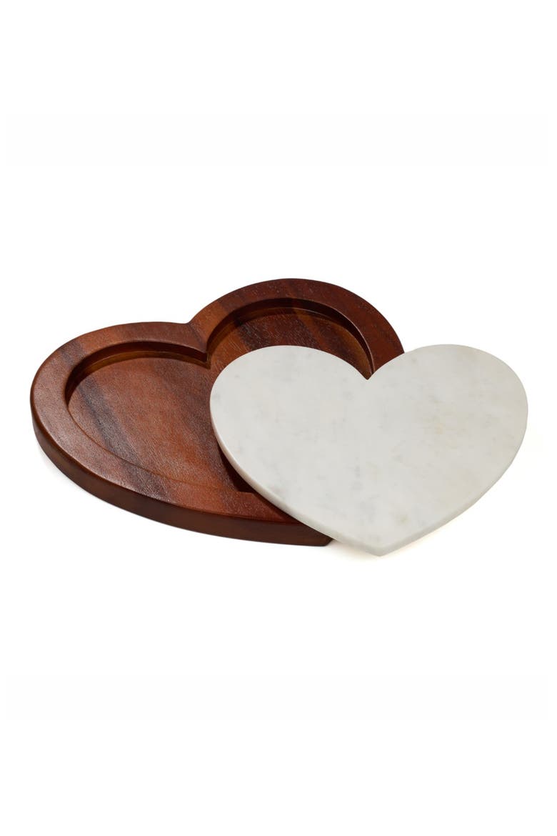 Eat Your Heart Out Cutting Board Set, Alternate, color, BROWN