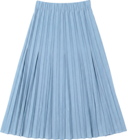 Aspect Teen Crinkle Pleated Midi Skirt - Elastic Waistband