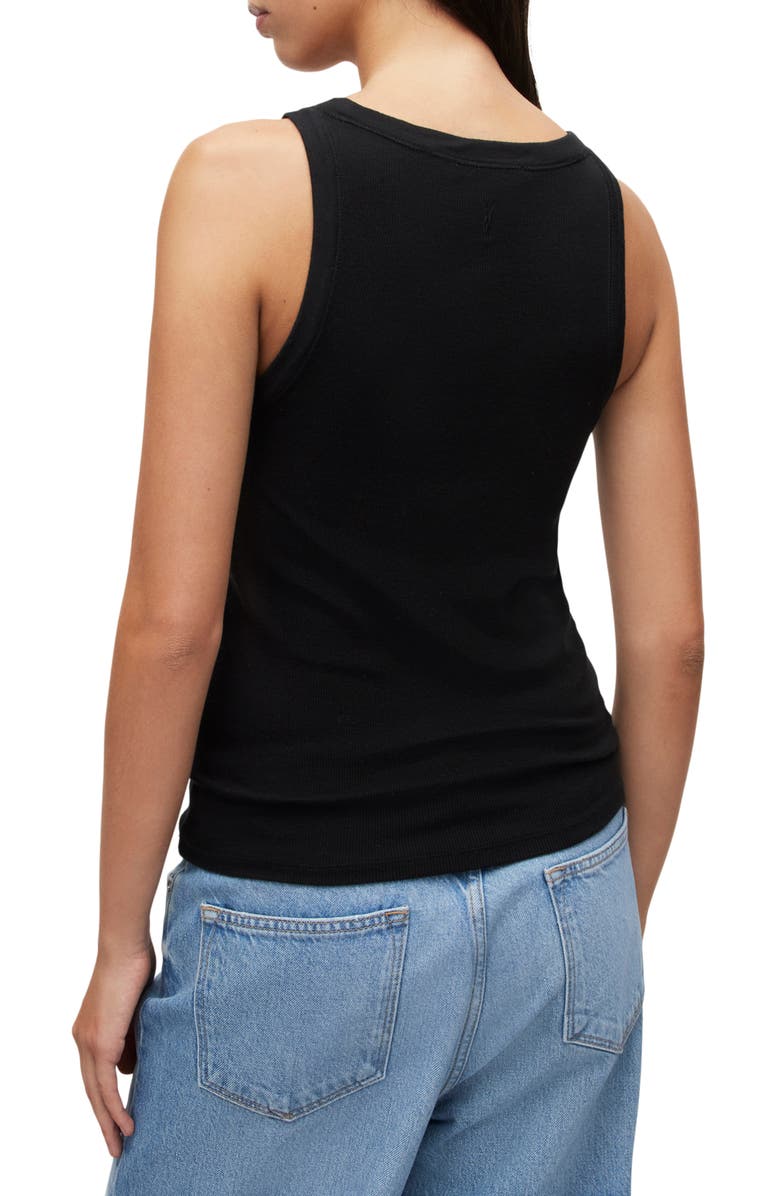 AllSaints Rina Tank Top, Alternate, color, Black