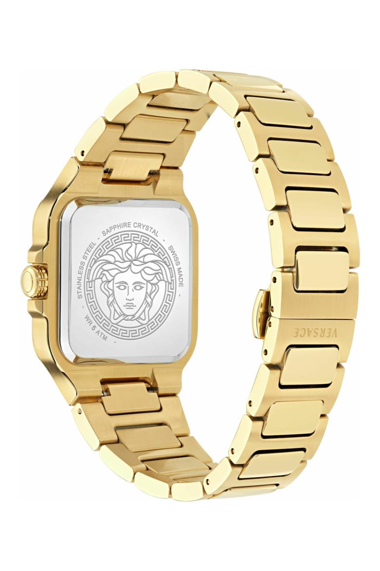 Greca Edge Bracelet Watch, 38mm x 49mm, Alternate, color, IP YELLOW GOLD