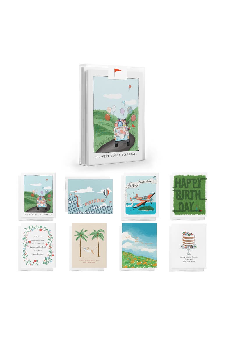 Birthday Celebration Greeting Card Pack Assorted Set, Main, color, Multi-Pack