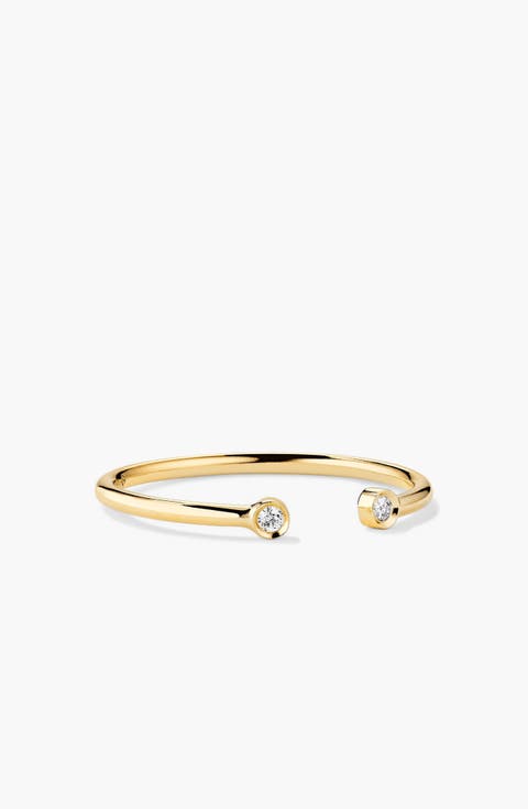 Diamonds Open Ring