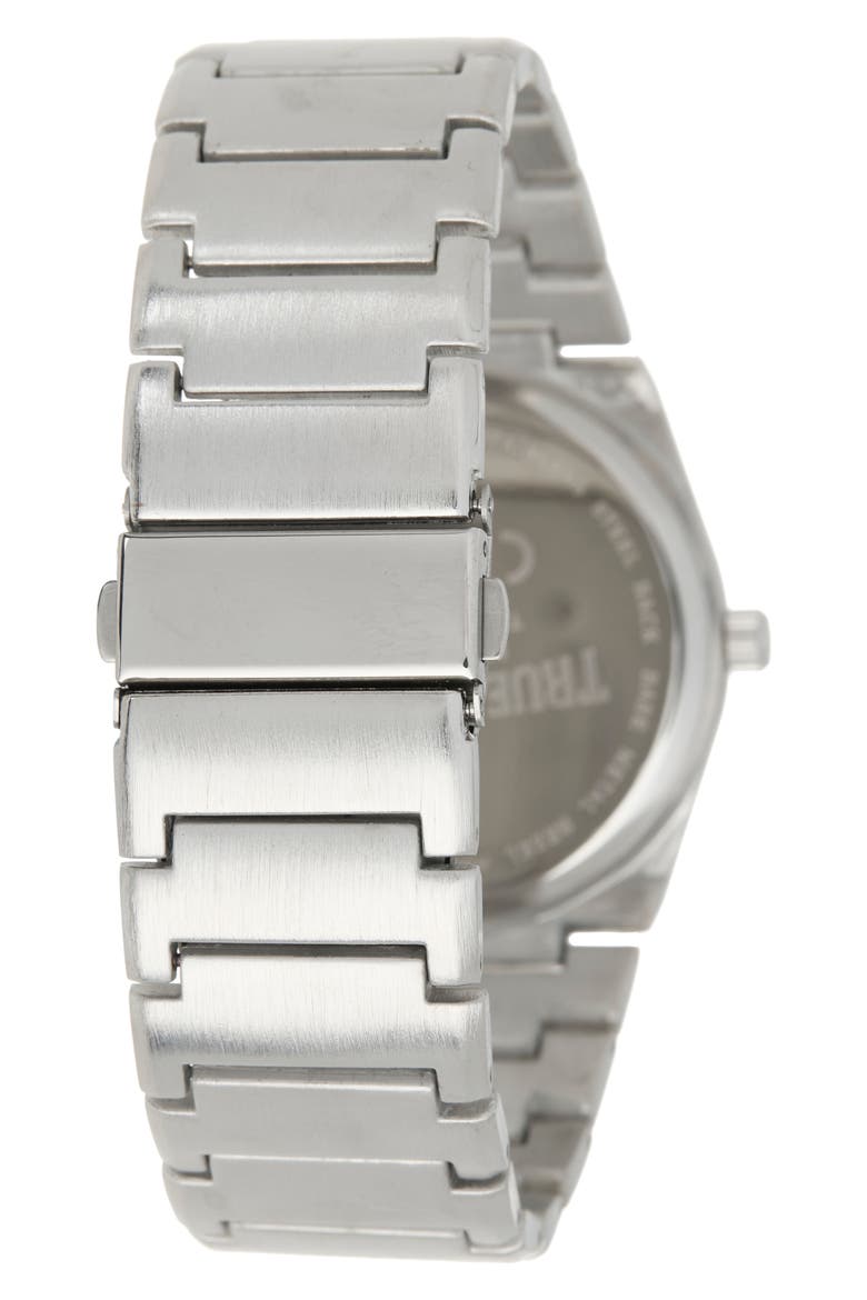 Logo Two-Tone Bracelet Watch, 43mm, Alternate, color, SILVER
