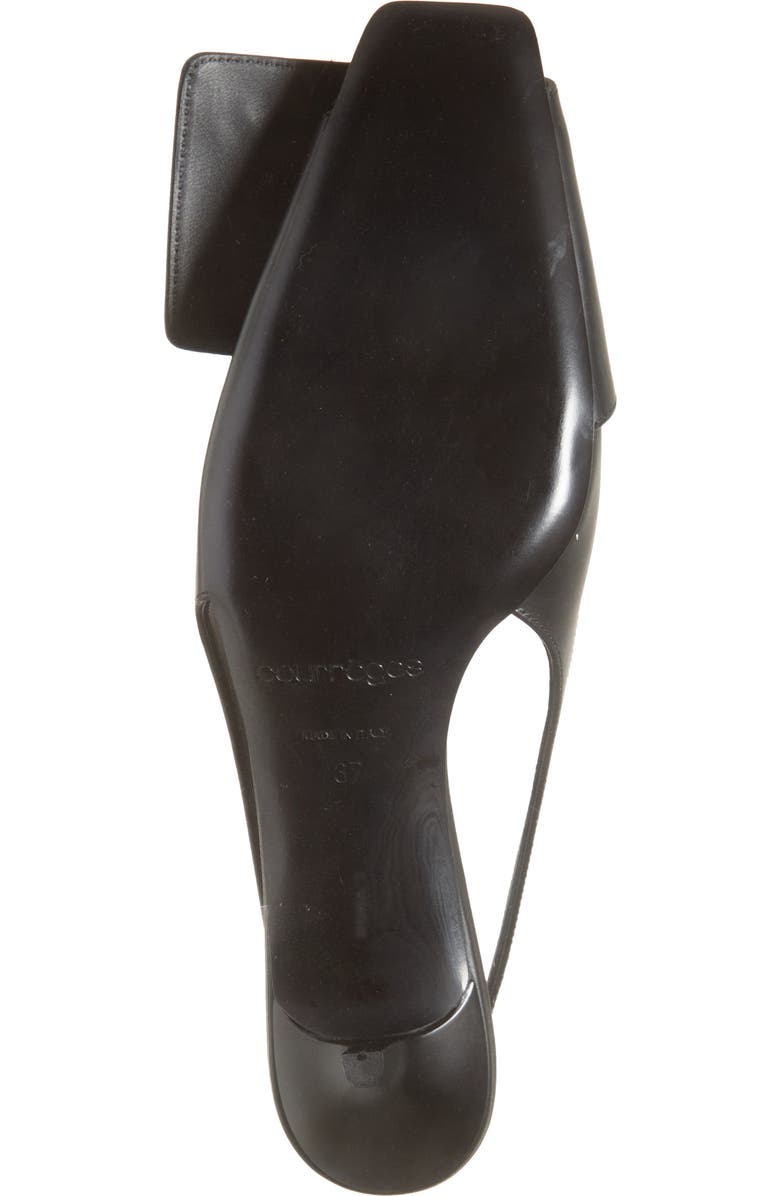Courrèges Fold Kitten Heel Slingback Pump, Alternate, color, Black