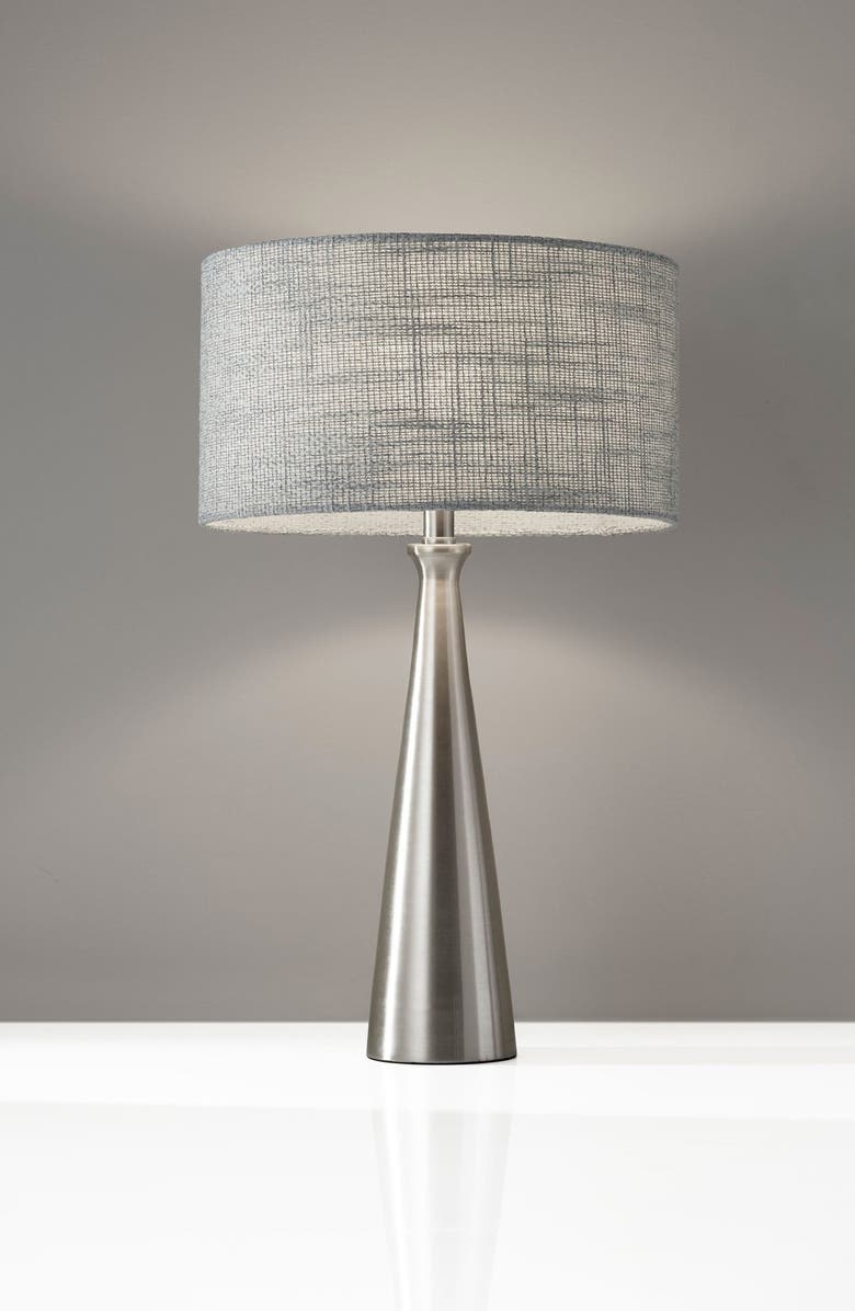 ADESSO LIGHTING Linda Table Lamp, Alternate, color, Brushed Steel