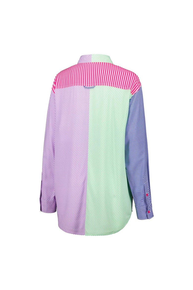 Women's Terez Los Angeles Dodgers Button-Up Shirt, Alternate, color, Green