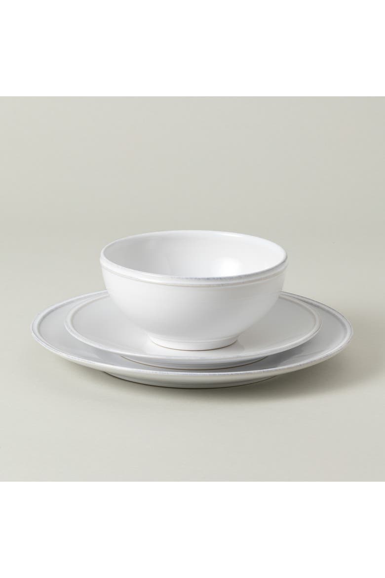 Friso 12-pc place setting w/ cereal bowl, Alternate, color, White