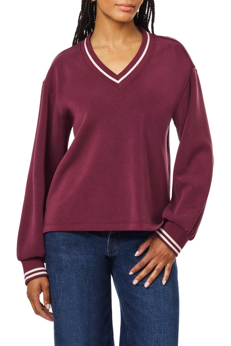 V-Neck Sweatshirt, Main, color, FIG
