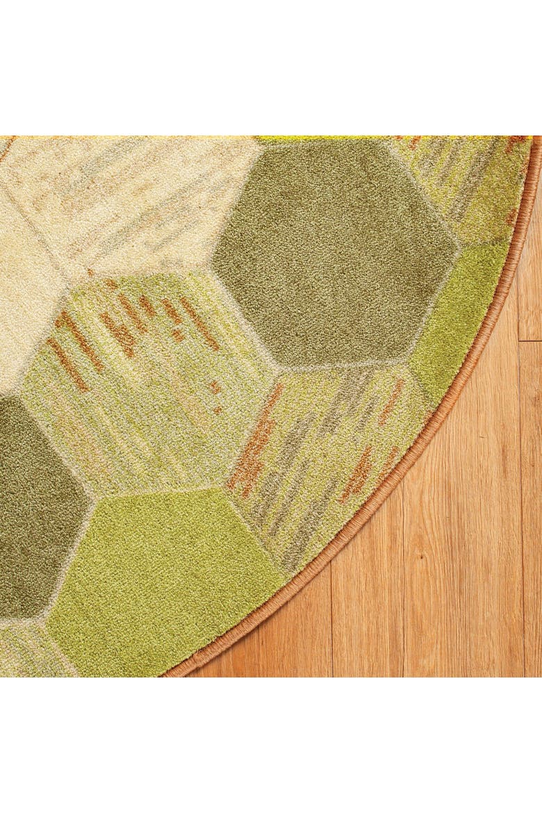 Sense of Place Round Carpet - 5', Alternate, color, Green