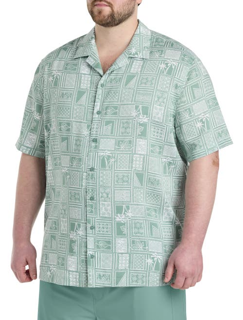 SOCIETY OF ONE BY DXL SOCIETY OF ONE BY DXL BIG & TALL CABANA SPORT SHIRT