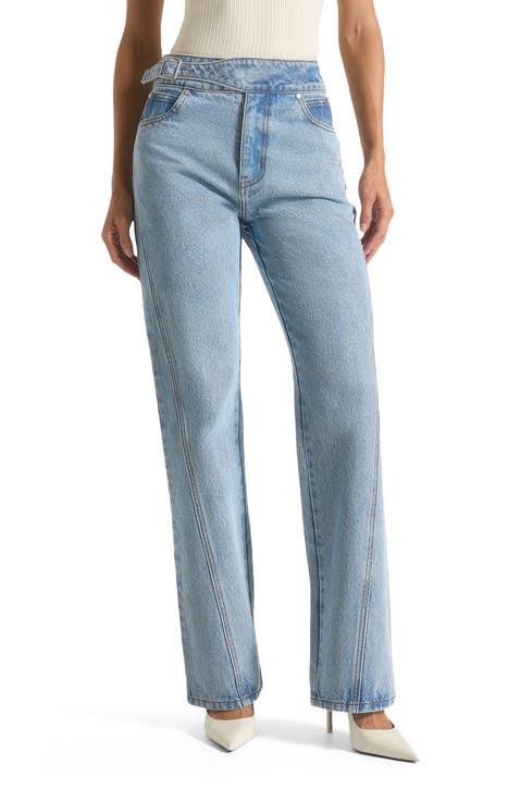 Loane Twist Leg Boyfriend Jeans With Waist Adjuster