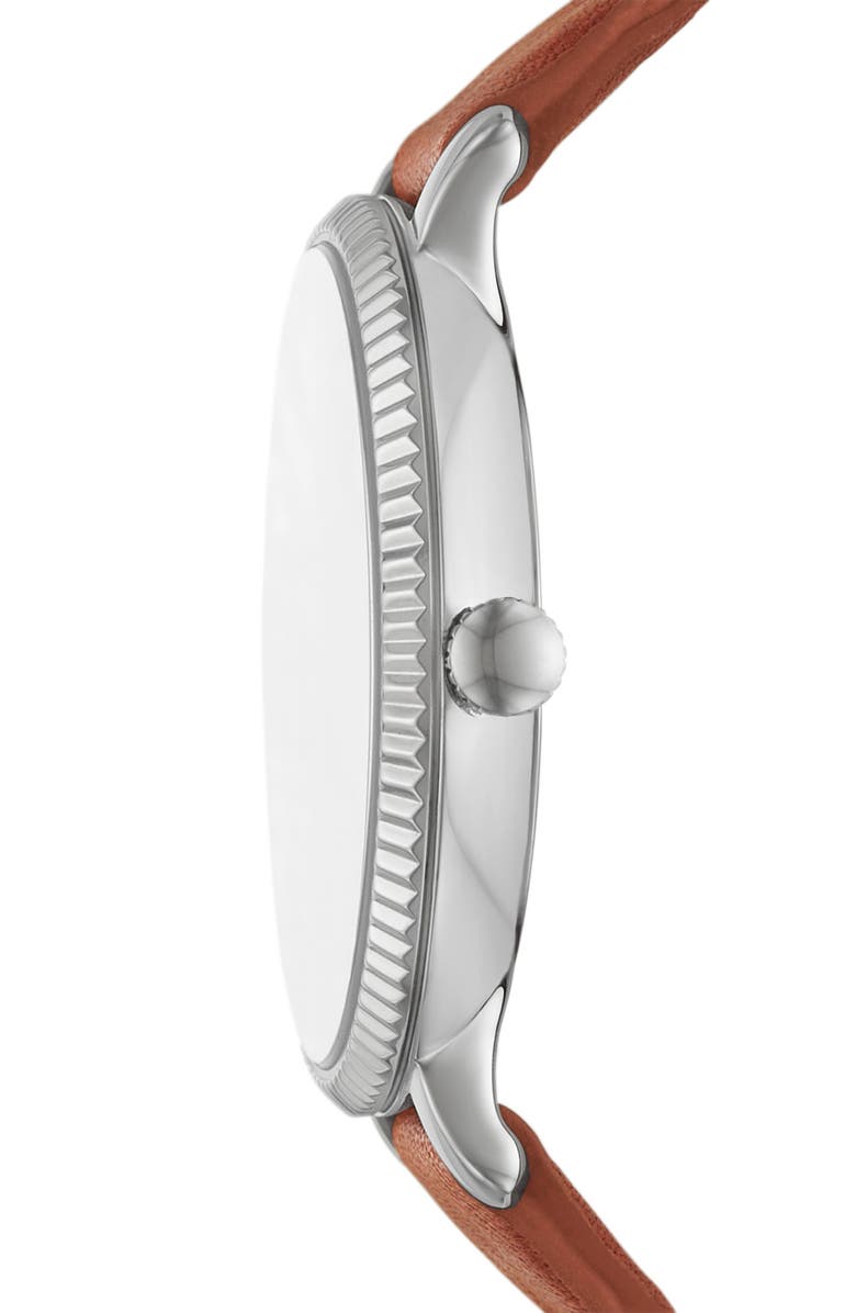 Fossil Jacqueline Leather Strap Watch, 36mm, Alternate, color,