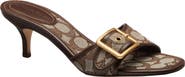 COACH Margot Signature Jacquard Slide Sandal
