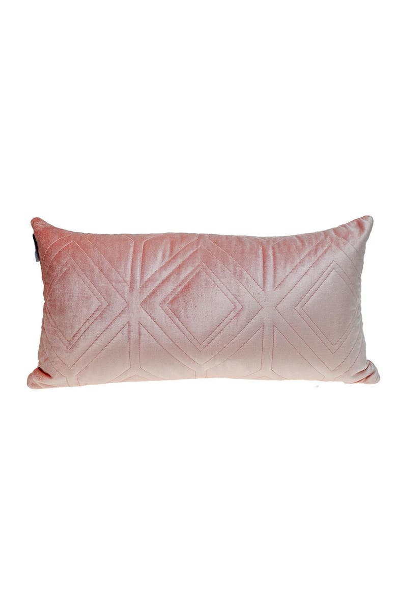 PARKLAND COLLECTION Reta Velvet Throw Pillow, Main, color, Pink