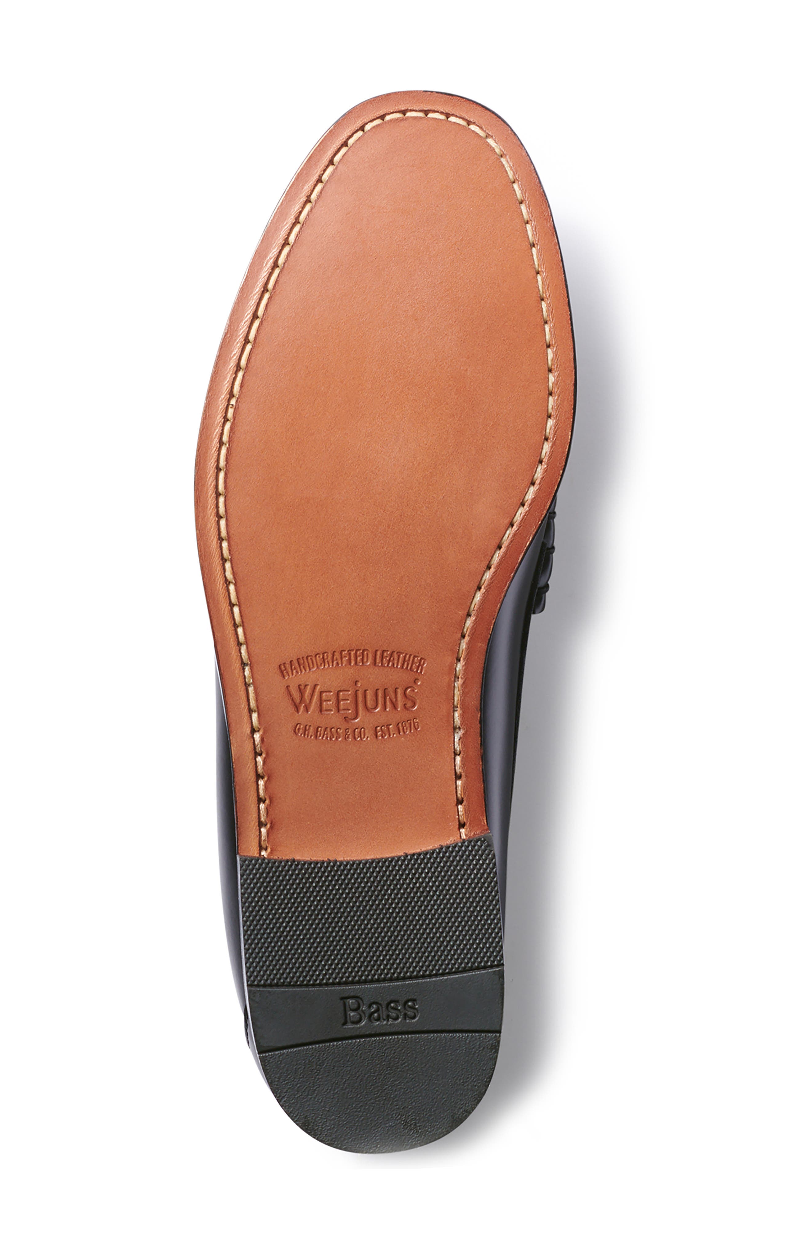 G.H.BASS Weejuns<sup>®</sup> Larson Leather Penny Loafer, Alternate, color, Black
