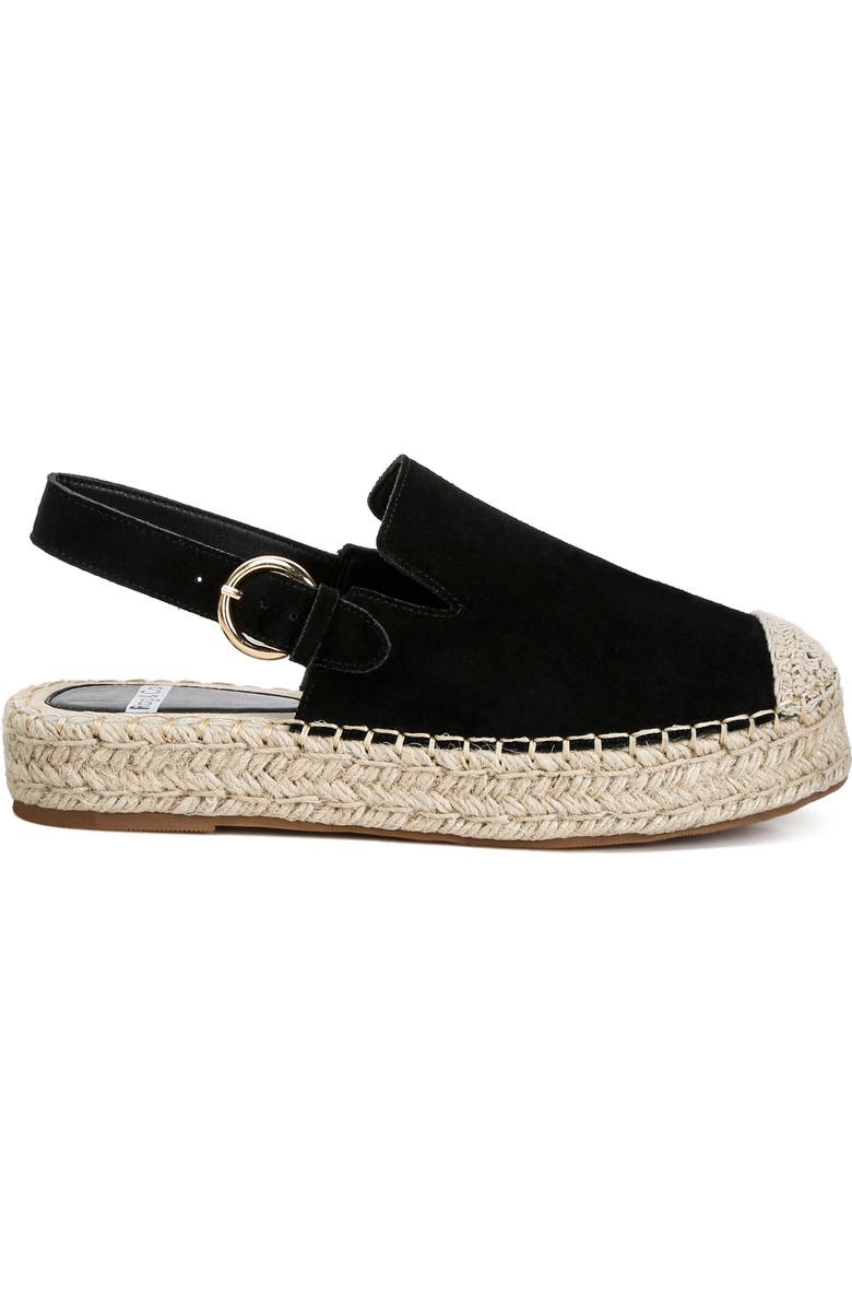 Rag & Co Affie Espadrille Slingback Flat, Alternate, color, Black