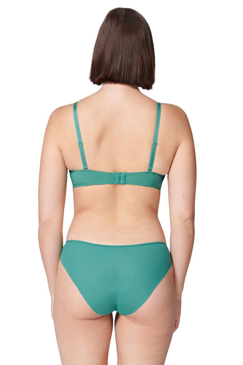 Saga Underwire Demi Bra, Alternate, color, GARDEN GREEN