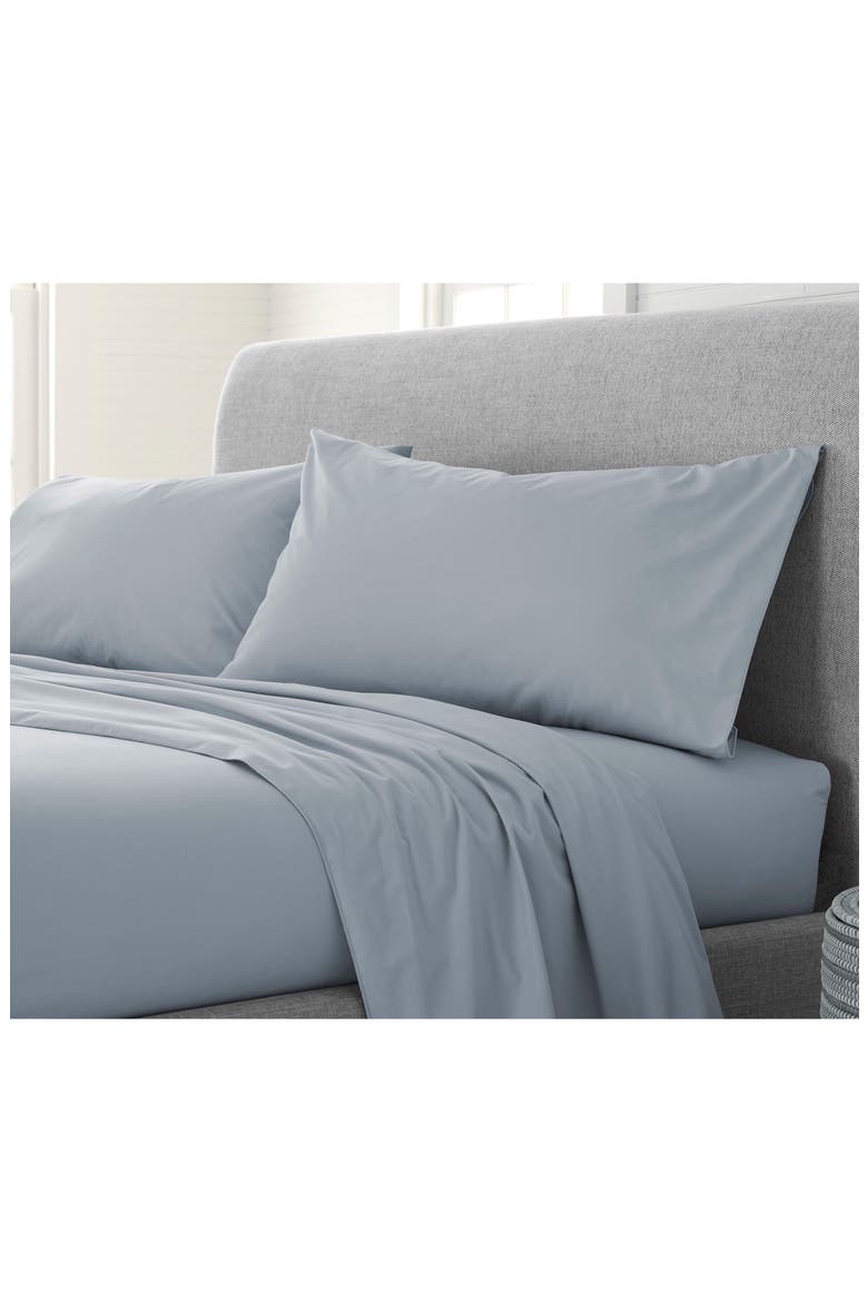 Organic Cotton Sheet Set, Alternate, color, LIGHT BLUE