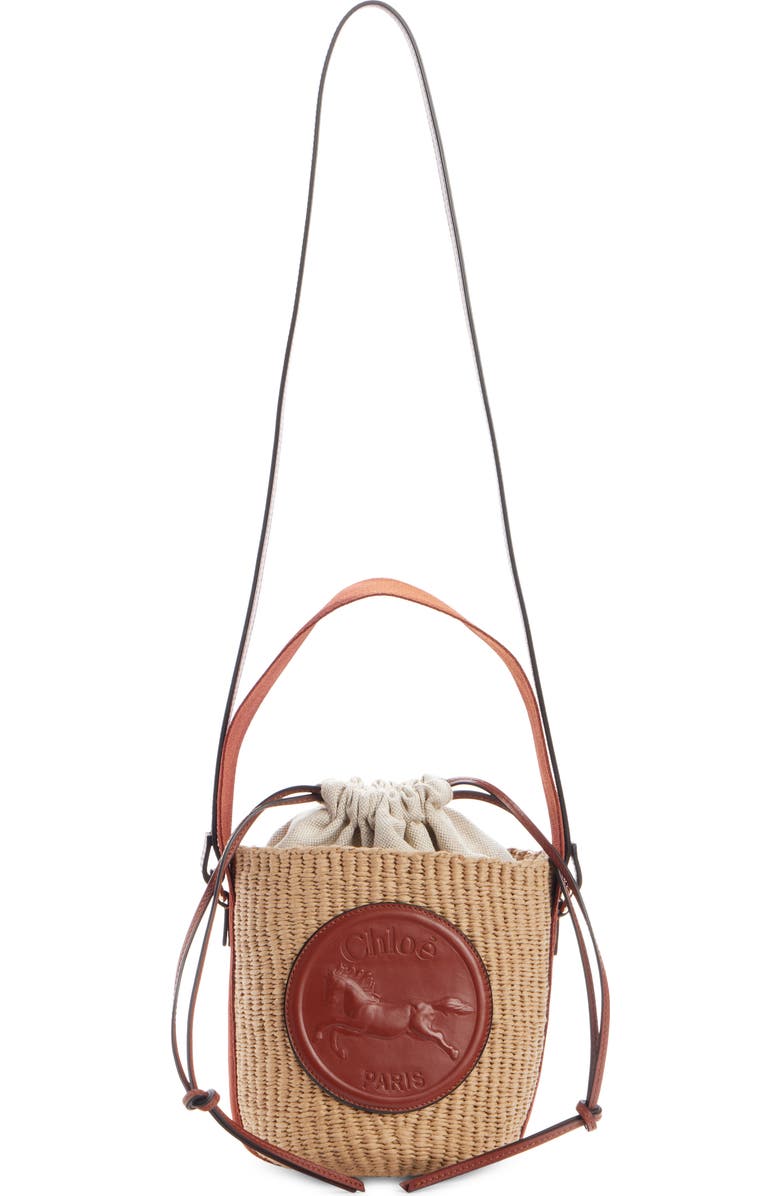 Chloé Small Horse Medal Basket Bag, Alternate, color,