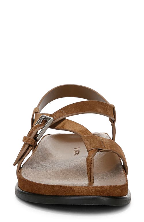 Vince Franca Suede Strappy Sandals In Elmwood