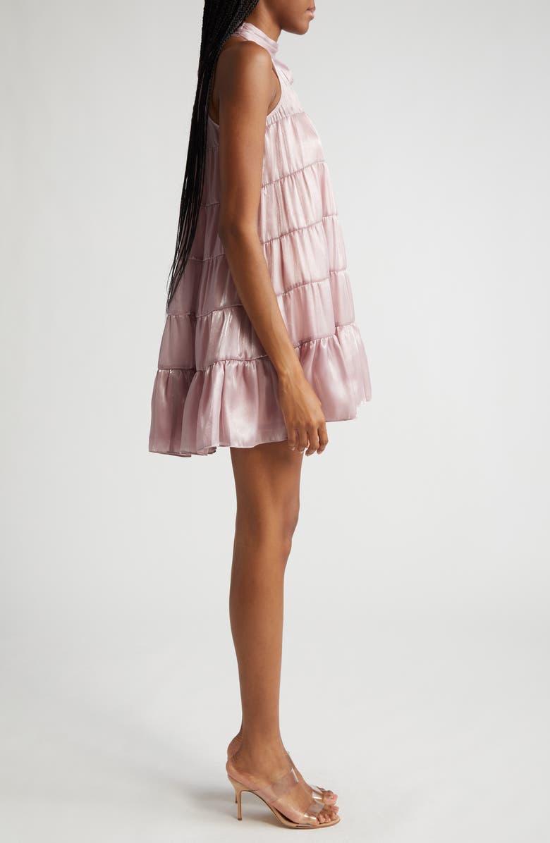 LIKELY Gianni Mock Neck Tiered Trapeze Dress, Alternate, color, Misty Lilac