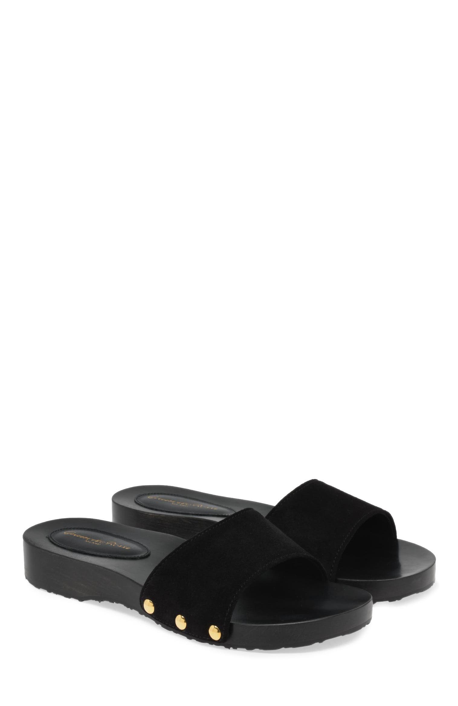 Riviera Sandals, Alternate, color, Black Suede