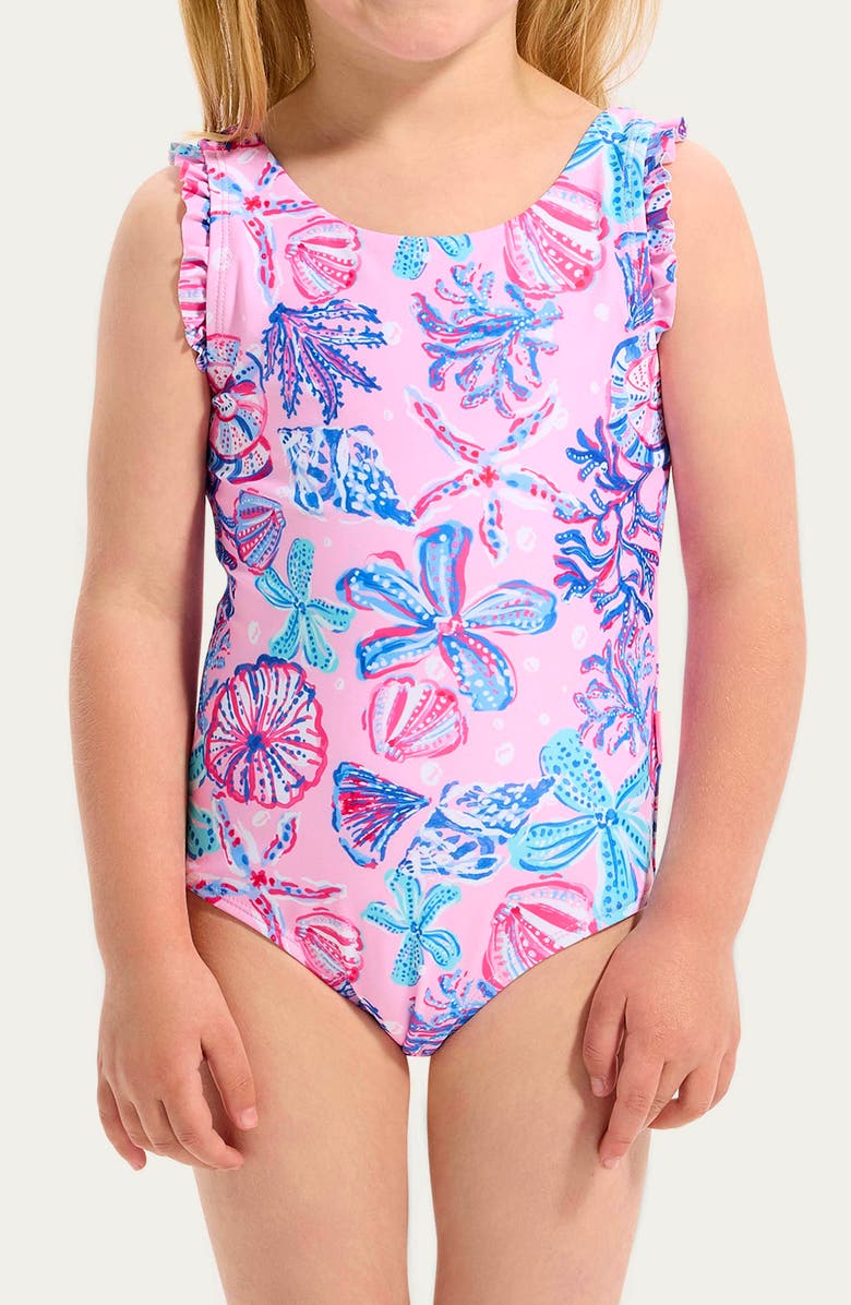 Seafolly Kids' Coral Sea Swimsuit, Alternate, color, 