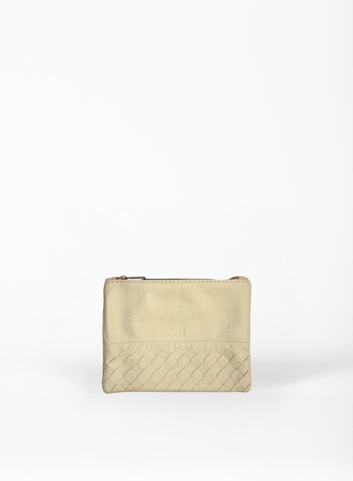 Deux Mains Woven Pouch In Brown
