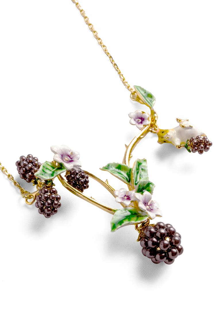 Blackberry and Mouse Necklace, Alternate, color, Blackberry & Mouse
