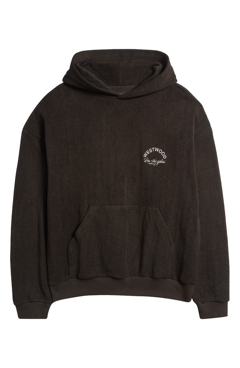 PacSun West Herringbone Graphic Cotton Hoodie, Alternate, color, 