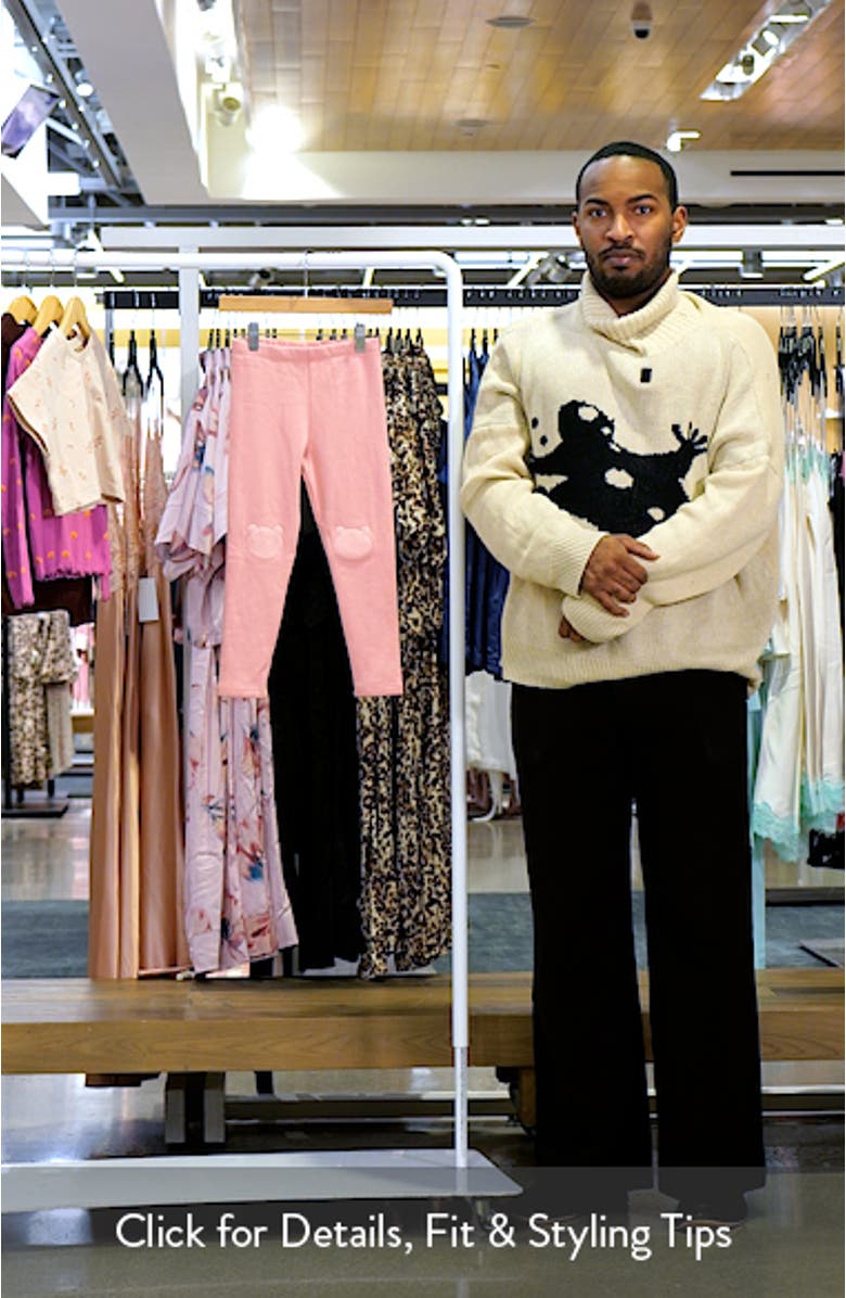 Kids' Bear Knee Patch Leggings, sales video thumbnail