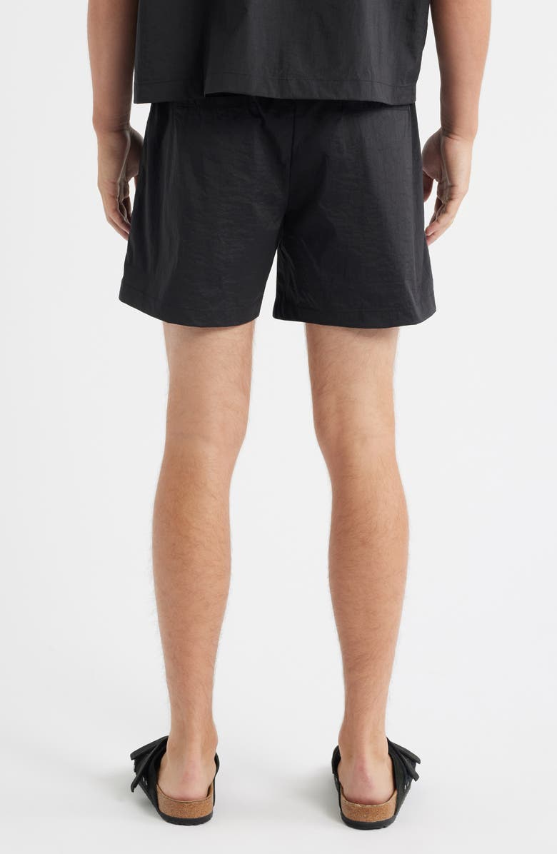 RIZORT Kore Drawstring Nylon Shorts, Alternate, color, Black