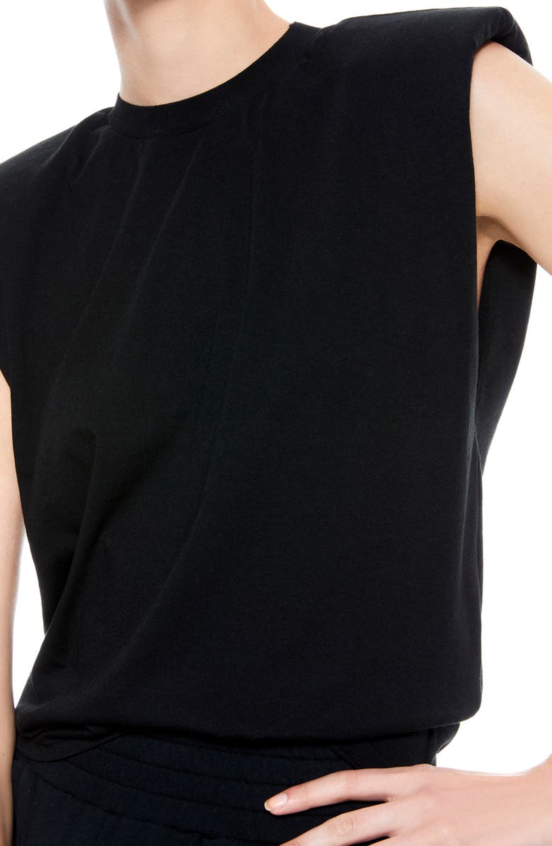 Alice + Olivia Braxton Padded Sleeveless T-Shirt, Alternate, color,