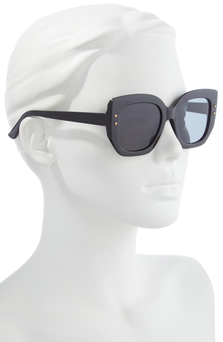 Frye 50mm Square Sunglasses, Alternate, color, 