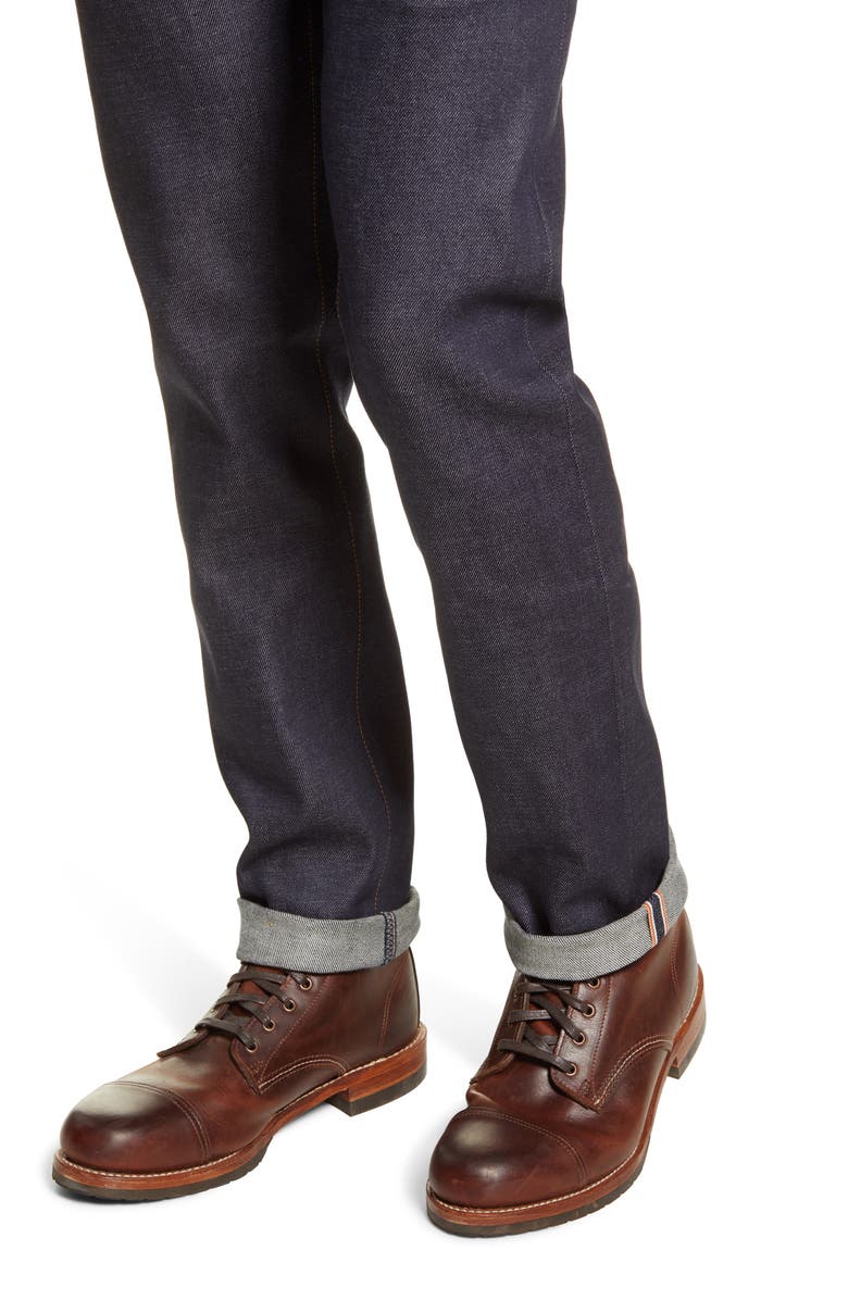 HIROSHI KATO The Pen Slim 14-Ounce Stretch Selvedge Jeans, Alternate, color, Indigo Raw