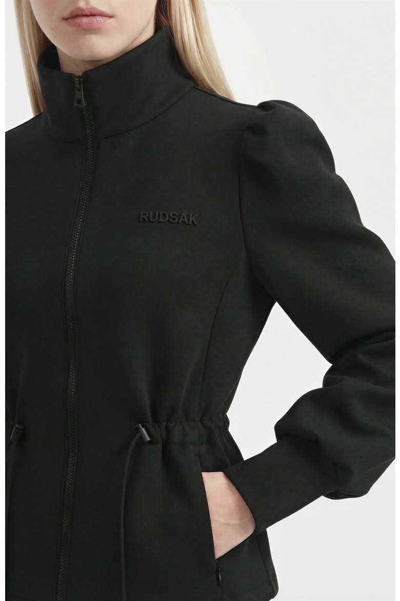 Elodie Zip-up Sweater Jacket, Alternate, color, Black